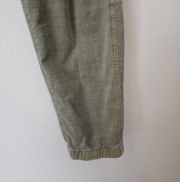 Gap Army Green Relaxed Fit Utility Jogger Pants, Cotton Tencel Size 4 - Picture 6 of 8